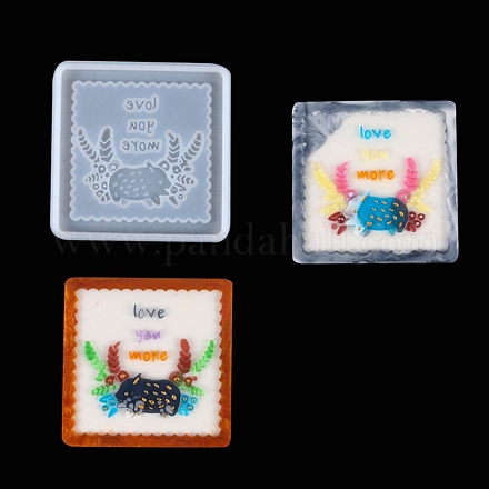 Stampi in silicone per sottobicchieri animali fai da te DIY-G070-03C-1