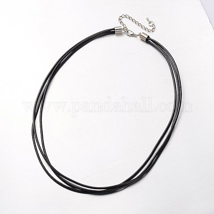 Импортировать воском хлопка шнур многожильных ожерелья NJEW-J023-08-1