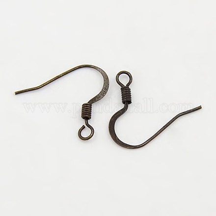 Brass French Earring Hooks X-KK-Q366-AB-NF-1
