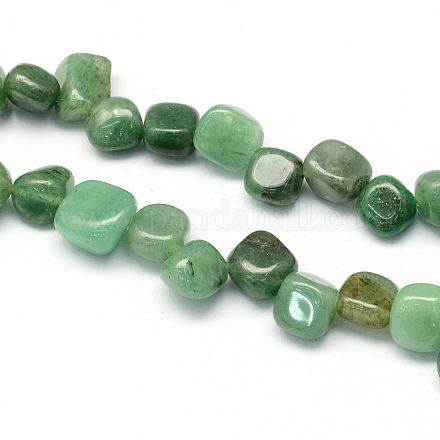 Natural Green Aventurine Stone Bead Strands G-R222-22-1