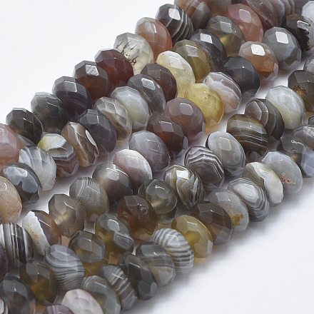 Natural Botswana Agate Beads Strands G-K246-14B-1