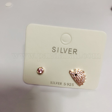 925 Sterling Silver Stud Earrings EJEW-BB34436-RG-1-1
