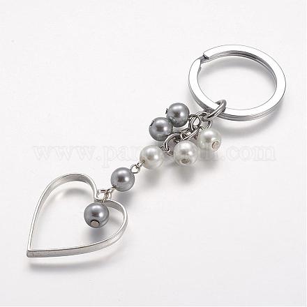 Porte-clés en perles de verre KEYC-JKC00110-01-1