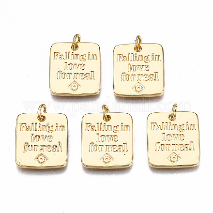 10Pcs Brass Pendants KK-SZ0004-28-1