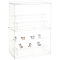 2-Layer 3-Tier Acrylic Minifigures Display Case, Dustproof Dolls Storage Box for Models Toys Action Figures, Rectangle, Clear, 31.7x17.6x43.6cm