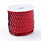 Eco-Friendly Plastic Paillette Beads, Sequins Beads, Ornament Accessories, Flat Round, Red, 6mm, about 5m/roll