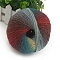 Gradient Color Wool Thread, Section Dyed Icelandic Wool Thread, Soft and Warm, for Hand-woven Shawl Scarf Hat, Colorful, 2mm