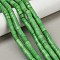 Synthetic Turquoise Beads Strands, Disc, Heishi Beads, Dyed, Medium Sea Green, 6x3.5mm, Hole: 1mm, about 54~55pcs/strand, 7.68''(19.5cm)~7.87''(20cm)