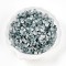 Frosted Transparent Acrylic Beads, Flower, with Gold Foil , Cadet Blue, 5.5~6x3mm, Hole: 1.5mm, about 1086pcs/50g
