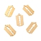 Ion Plating(IP) 201 Stainless Steel Pendants, Razor Blade Shape, Golden, 26.5x14x1mm, Hole: 1.6mm