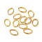 304 Stainless Steel Open Jump Rings, Oval, Real 18K Gold Plated, 8x5.5x1mm, Inner Diameter: 6x3.5mm
