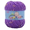 Polyester Yarn, Tweed Yarn, for Sweater Hat, for Knitting Crochet Supplies, Dark Orchid, 2mm, about 85.30 Yards(78m)/Skein