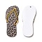 Flip Flops Opaque Acrylic Pendants, Camel, 47x20x3.5mm, Hole: 1.5mm