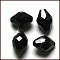 Imitation Austrian Crystal Beads, Grade AAA, K9 Glass, Faceted, Bicone, Black, 6x9.5mm, Hole: 0.7~0.9mm