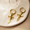 Stainless Steel Cross Dangle Earrings for Women