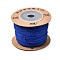 Nylon Braided Cord for Jewelry Making Macrame Craft, Blue, 0.6mm, about 109.36 yards(100m)/roll