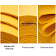 DIYクラフト用品不織布刺繍針フェルト  オレンジ  140x3mm  約6m /ロール DIY-WH0156-92H-4