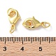 Стойки обшивки латунь когтя омара застежками KK-F090-26G-02-3