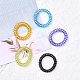 Undurchsichtiges Plastik-Telefonkabel elastische Haarbänder OHAR-Q044-36-3