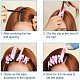 Superfundings 12pcs voluminisierende Haarwurzelclips Selbstgriff natürlich flauschiges lockiges Haar-Styling-Tool keine Hitze für kurzes und langes Haar Styling DIY-Tool-Rollen MRMJ-WH0061-10A-4