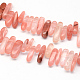 Cherry Quartz Glass Beads Strands G-R223-23-1