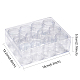Conteneurs de stockage de perles en plastique&nbsp;LS-C002Y-3