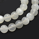 Natürlichen weißen Mondstein Perlen Stränge G-P335-04-5mm-3