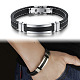 Simple Stainless Steel Bracelets BJEW-N0001-129-5