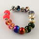 Bijoux bricolage européennes ensembles de bracelets: perles de verre européennes DIY-R030-M-2