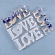 Moldes de silicona de amor de palabra de san valentín DIY-K017-18-1