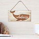 Natural Wood Hanging Wall Decorations HJEW-WH0015-033-3