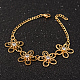 Цветок кулон ожерелье 304 из нержавеющей стали SJEW-L429-07-4