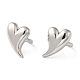 Серьги-манжеты в форме сердца с латунным покрытием для женщин EJEW-Z019-12P-1