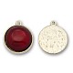 Antique Silver Plated Alloy Resin Pendants PALLOY-J284-01AS-1
