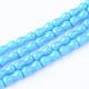Opaque Solid Color Glass Bead Strands GLAA-Q056-44-1