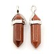 Synthetic Mixed Stone Pointed Pendants G-D569-M-3