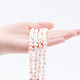 CHGCRAFT 2 Strands 2 Colors Natural Cultured Freshwater Pearl Beads Strands PEAR-CA0001-06-3