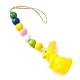 Easter Theme Plastic Rabbit Pendant Decorations HJEW-TAC0013-11C-3
