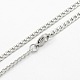 304 Stainless Steel Curb Chain Necklaces STAS-O037-95P-1