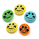 Spray Painted Alloy Rhinestone Buttons SNAP-A004-M-NR-1