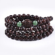 Feng Shui 4-Loop Wrap Style Buddhist Jewelry BJEW-T009-01-2