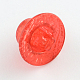 Transparent Crackle Hat Acrylic Beads CACR-R012-05-4