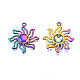 Placage de rack pendentifs en alliage de couleur arc-en-ciel PALLOY-S180-310-3