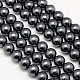 Hebras redondas de perlas de vidrio teñido ecológico HY-A002-10mm-RB030-1