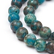 Natural Blue Malachite Beads Strands X-G-G829-02-8mm-3