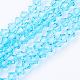 Imitation Austrian Crystal 5301 Bicone Beads GLAA-S026-06-1