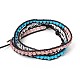 Three Loops Leather Wrap Bracelets X-BJEW-O081-01E-1