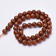 Chapelets de perles en jaspe rouge naturel G-S281-03-6mm-2