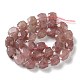 Brins de perles de quartz synthétiques fraise G-B065-A08-3