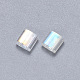Perline di vetro trasparente a 2 foro SEED-S031-L-250-2